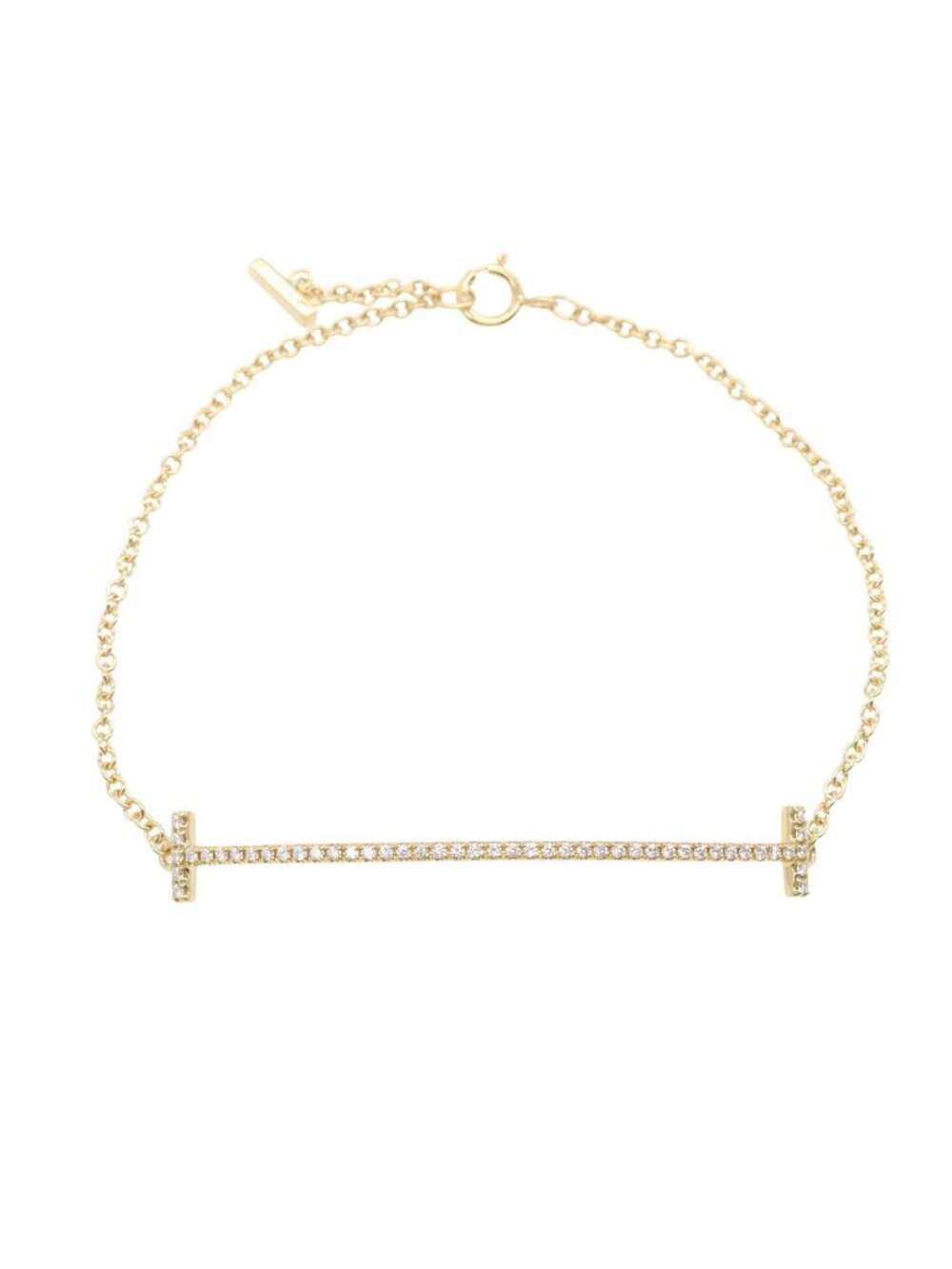 Tiffany & Co Bracelet T Smile Diamond 16 cm 18k